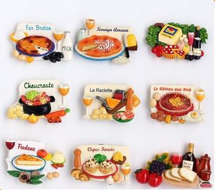 Mini Food Fridge Decoration Magnets Rubber Or PVC Material Eco Friendly